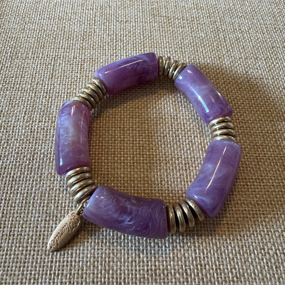 Plunder Purple and Gold Chunky Bracelet